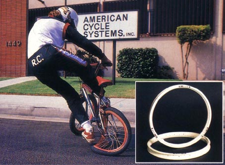 Rims   on Wouldn T Work Well With Them Acs Z Rims Ad In Bmx Action June 1984