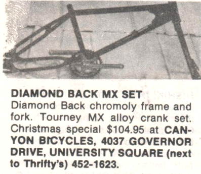 diamond back mx  bmx