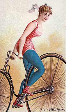 riding backward