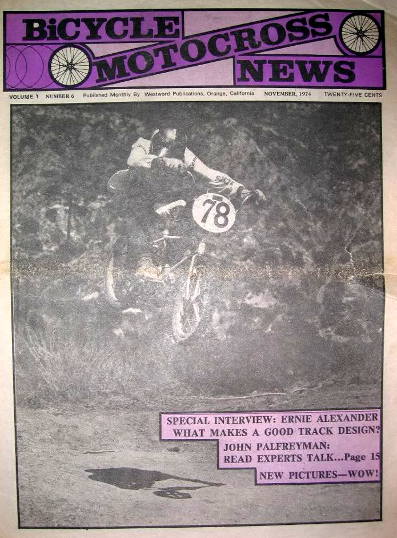 john palfreyman bicycle motocross news bmx 11 1974