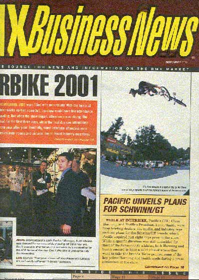 bmx business news 11 2001