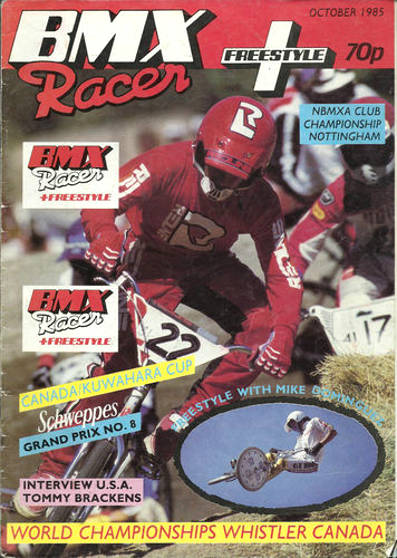 bmx racer + freestyle october 1985