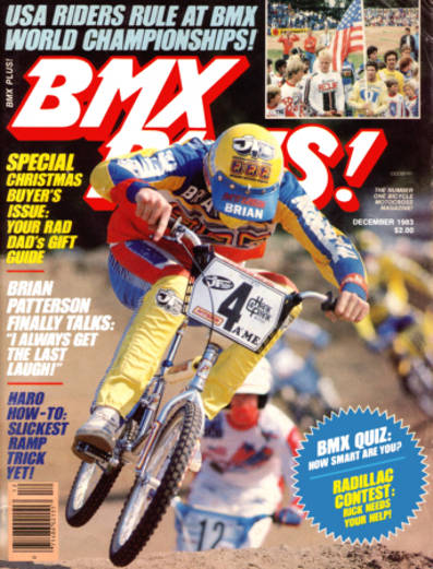bmx plus! magazine cover 12 1983