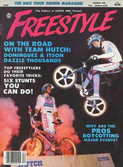 mike dominguez woody itson freestyle bmx summer 1985