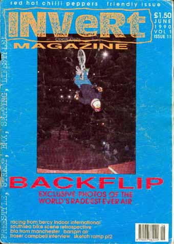mat hoffman backflip fakie invert bmx magazine